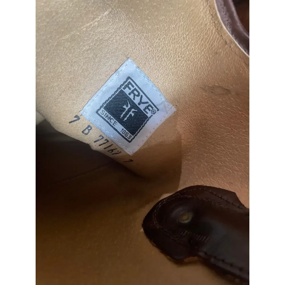 FRYE Melissa Riding Boots Broken-In Size 7 EQUESTRIAN Brown Leather Shoes